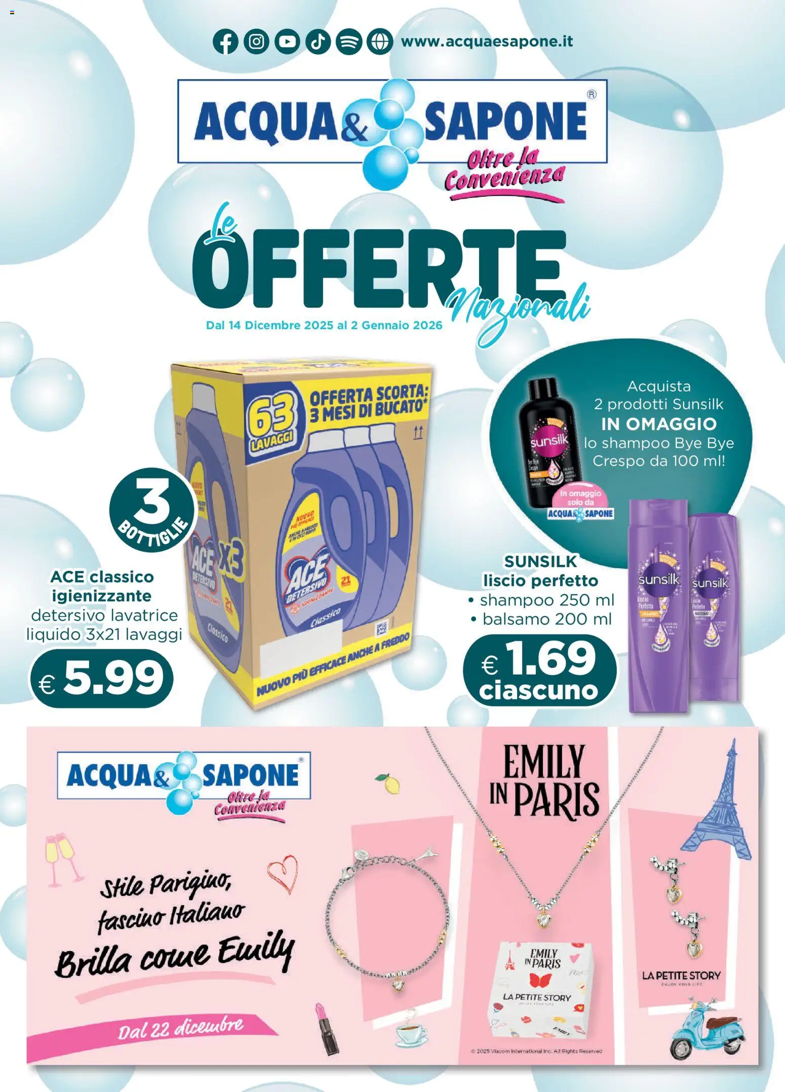 Volantino Acqua e Sapone	 - pagina 1 - valido dal 14/12/2025