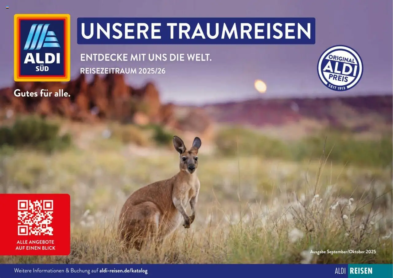 Aldi Reisen Unsere Traumreisen - Seite 1 - gültig ab 01.09.2025