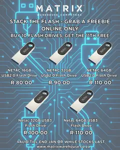 Preview Matrix Warehouse Netac Flash Drives  valid from 22/01/2026