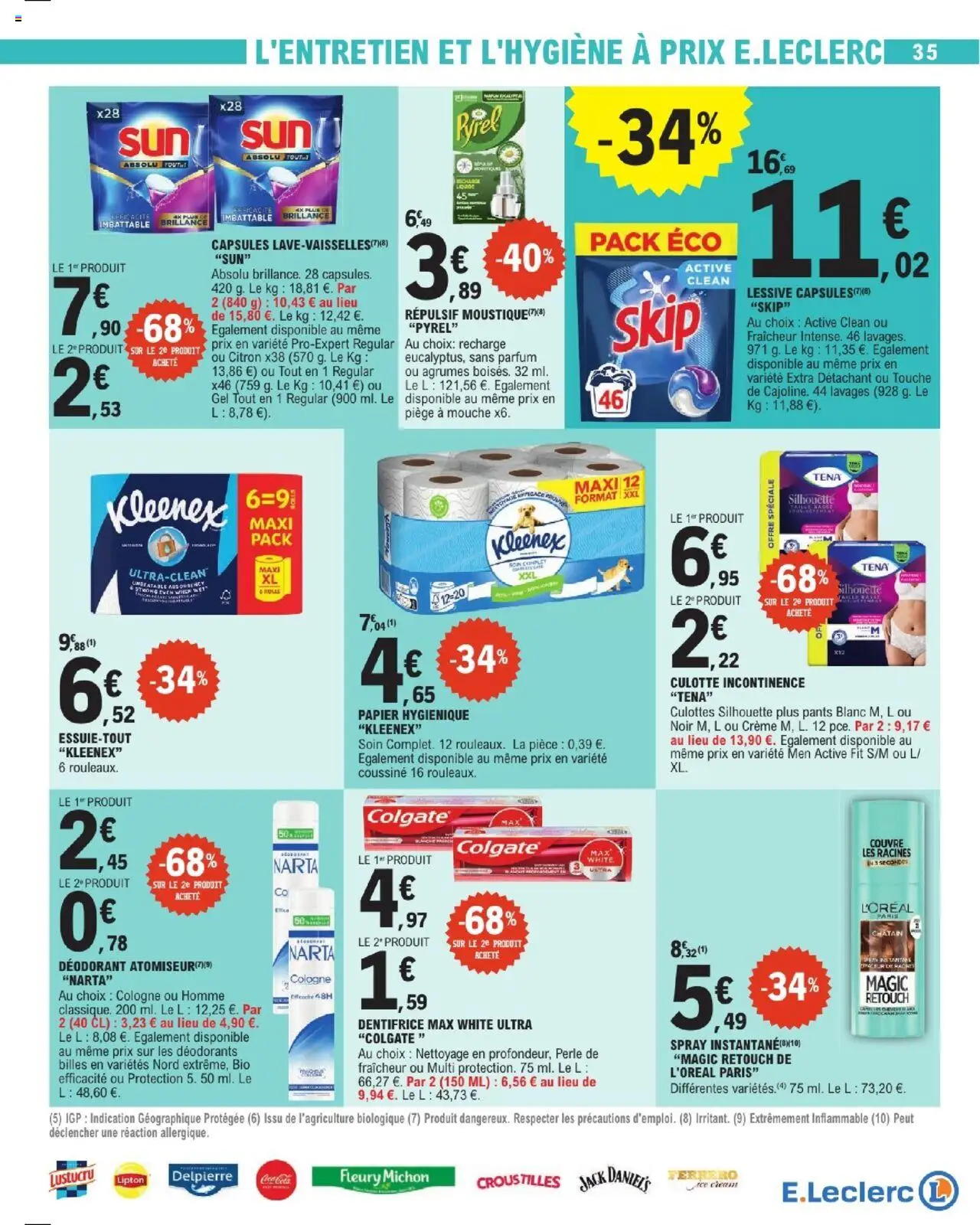 E.Leclerc catalogue semaine 29 - page 35 - valable à partir du 15/07/2025