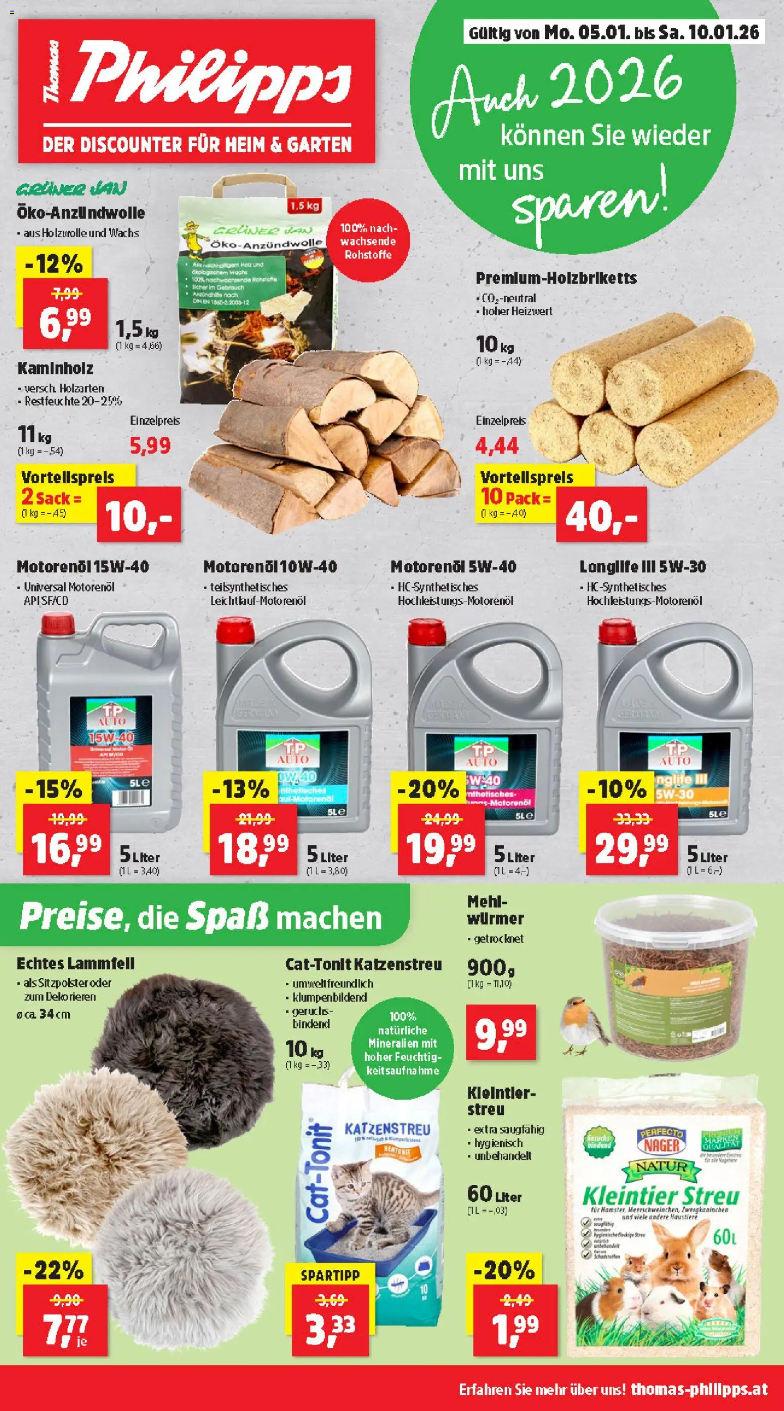 Thomas Philipps Flugblatt - Seite 1- gültig ab 05.01.2026