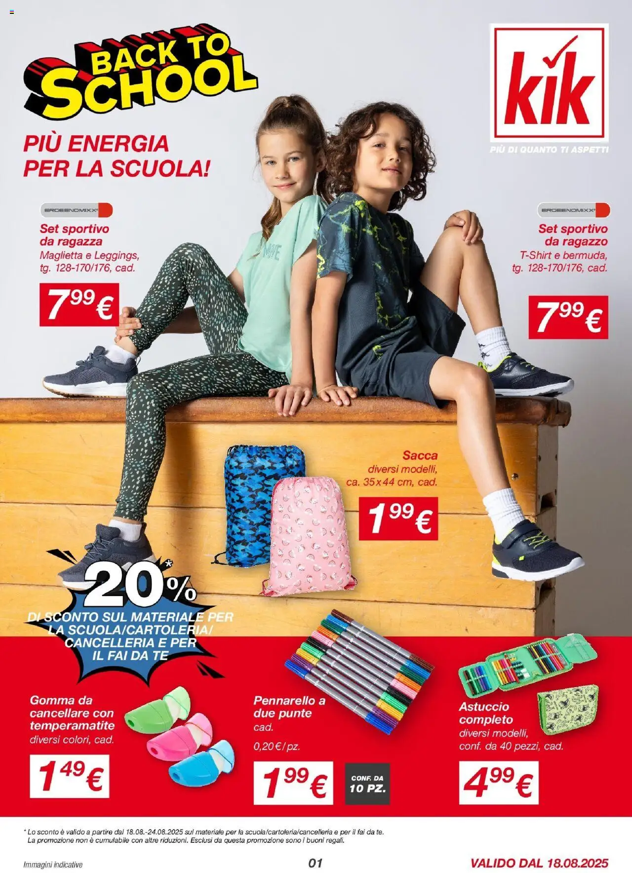 Volantino KiK	 - pagina 1 - valido dal 17/08/2025