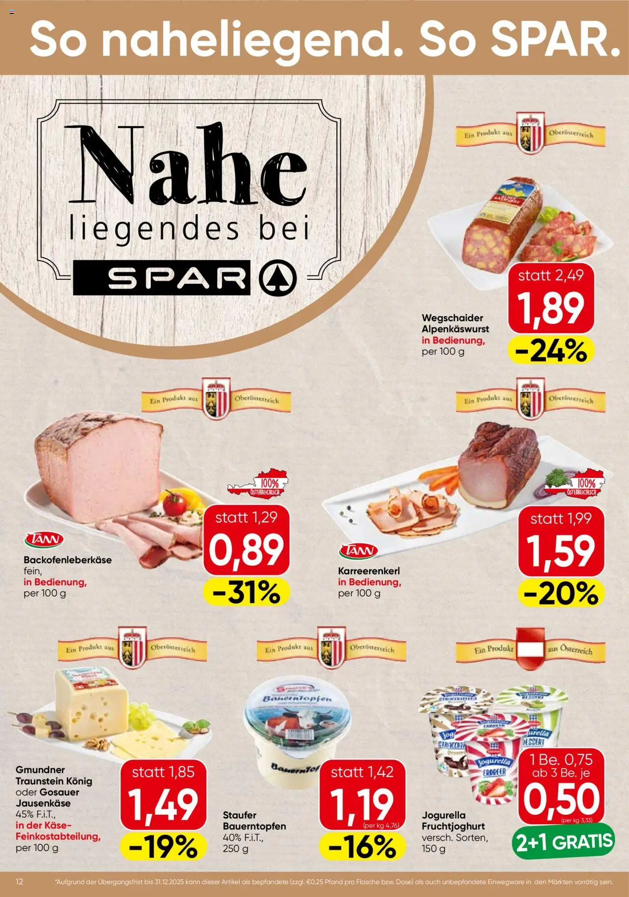 Spar Flugblatt - Oberösterreich - Seite 12- gültig ab 17.07.2025