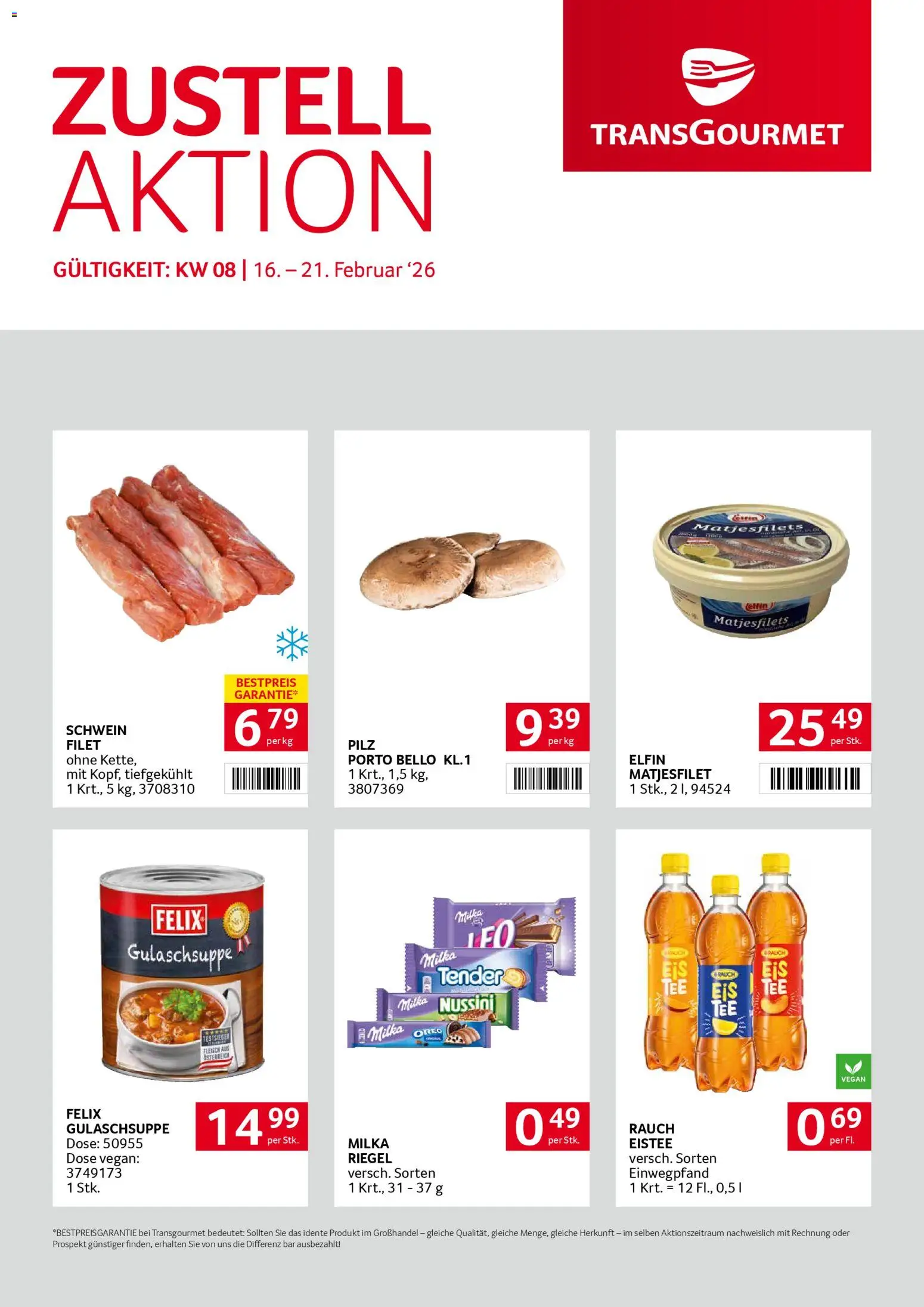 Transgourmet Zustellaktion - Seite 1- gültig ab 16.02.2026