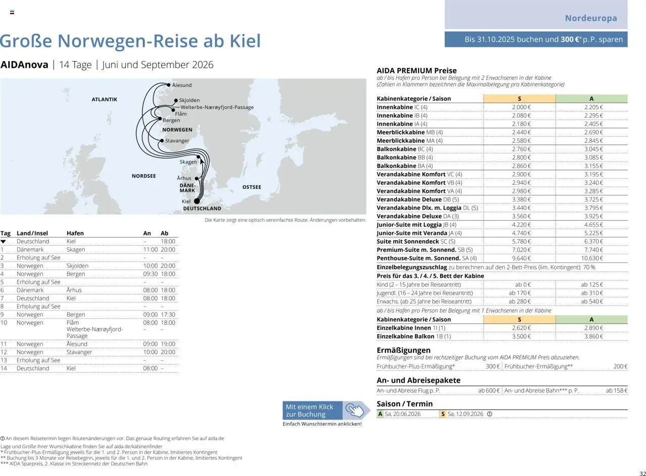 Aida Sommer 2026 - Seite 32 - gültig ab 01.03.2026