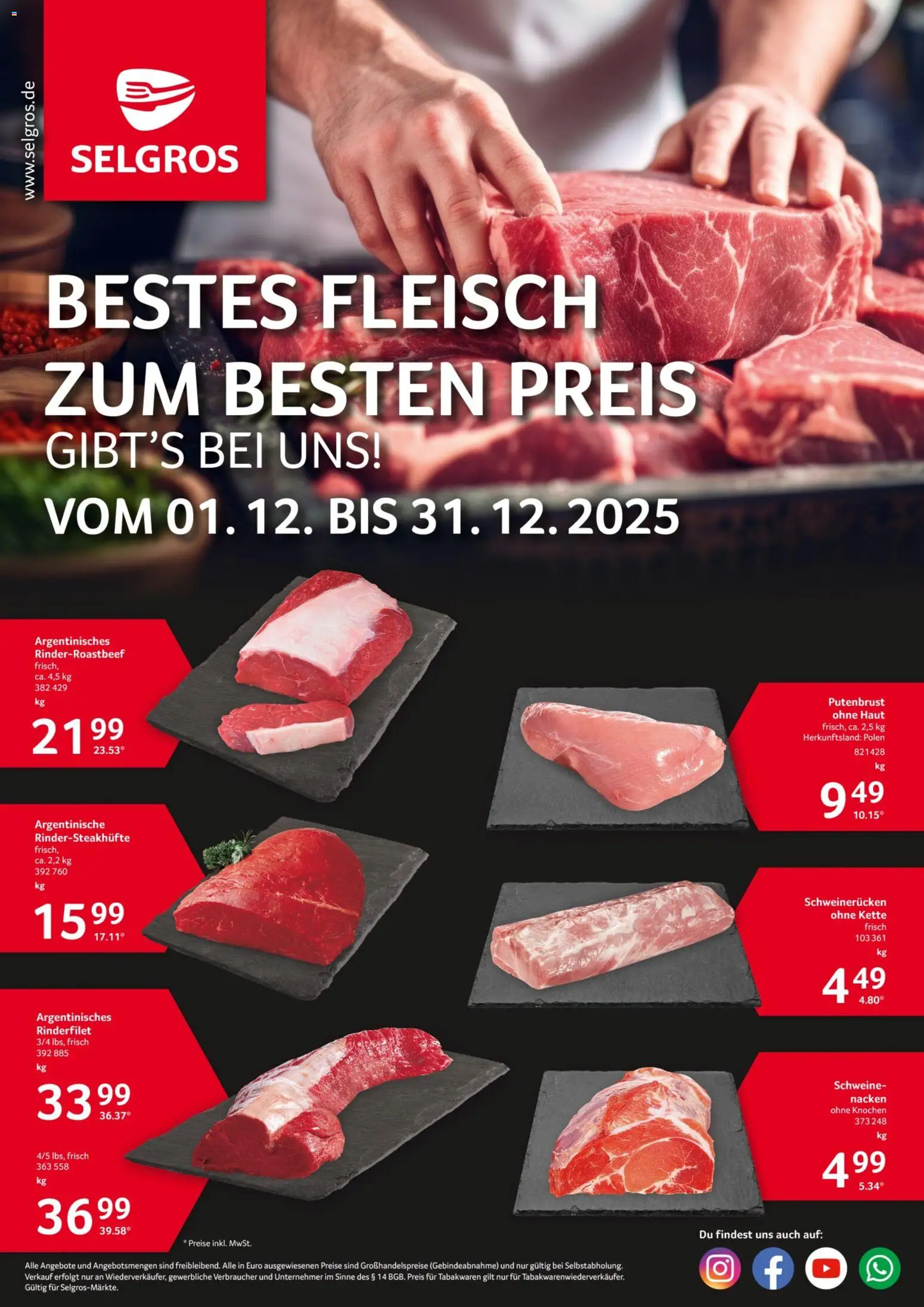 Selgros Bestes Fleisch - Seite 1 - gültig ab 01.12.2025
