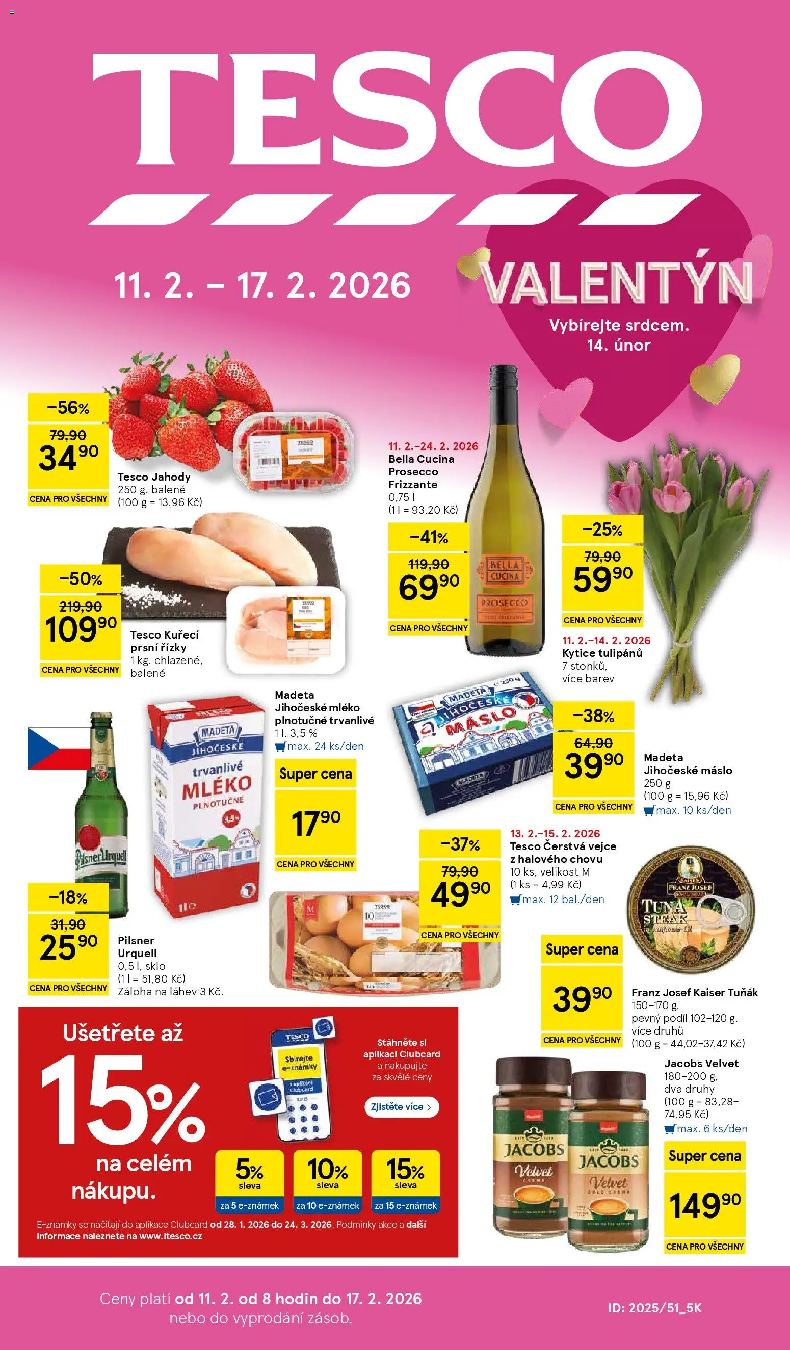 Tesco leták - Hypermarket - strana 1- platný od 11.02.2026