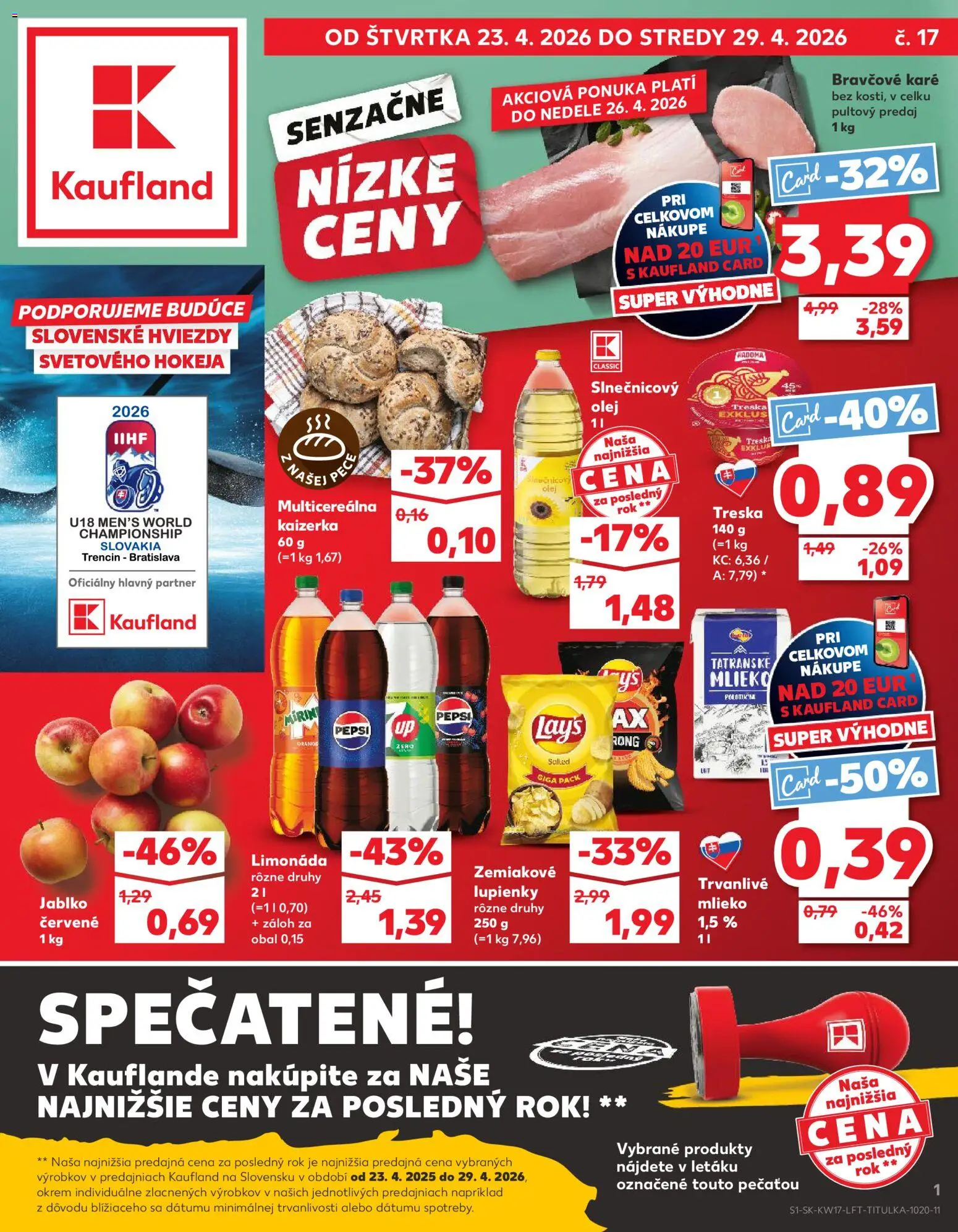 Kaufland leták - strana 1- platný od 23.04.2026