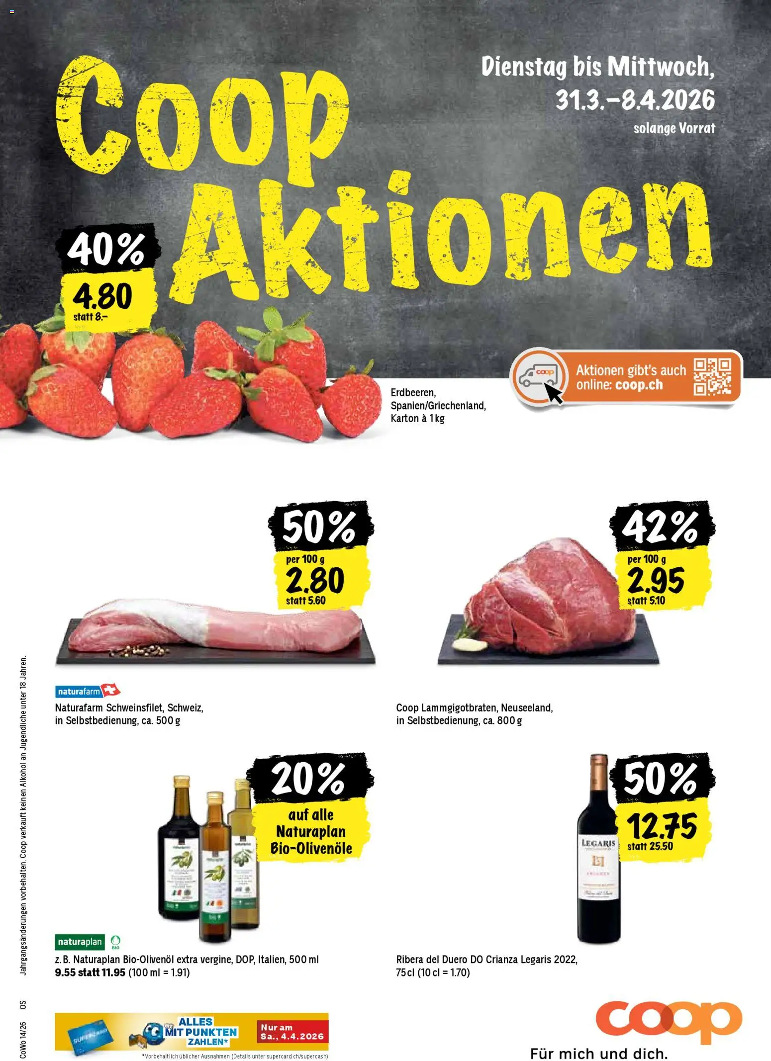 Coop aktionen - Seite 1- gültig ab 31.03.2026