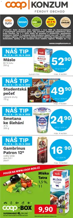 Náhled Konzum leták platný od 17.09.2025