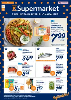 Esikatselu K-Supermarket tarjoukset voimassa alkaen 21/08/2025