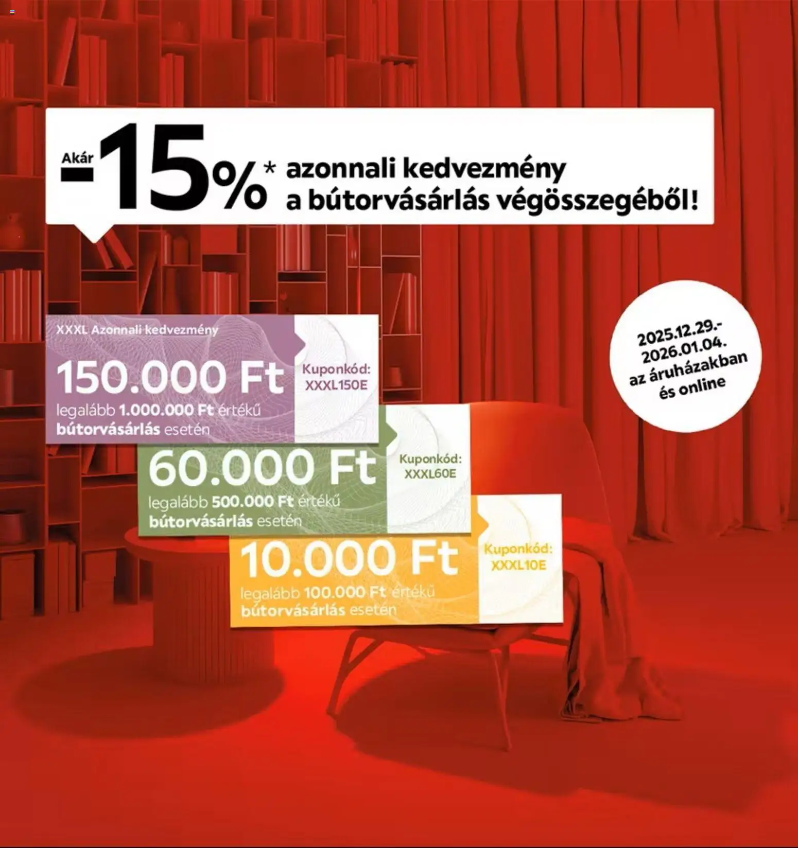 XXXLutz Akciós újság - 1oldal - érvényes 2025.12.29.-tól