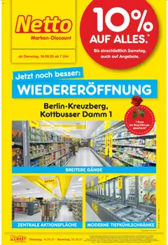 Vorschau Netto Marken-Discount Wiedereröffnung Berlin-Kreuzberg gültig ab 16.09.2025