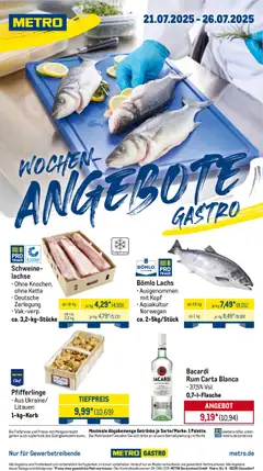 Vorschau Metro Wochen-Angebote Gastro gültig ab 21.07.2025