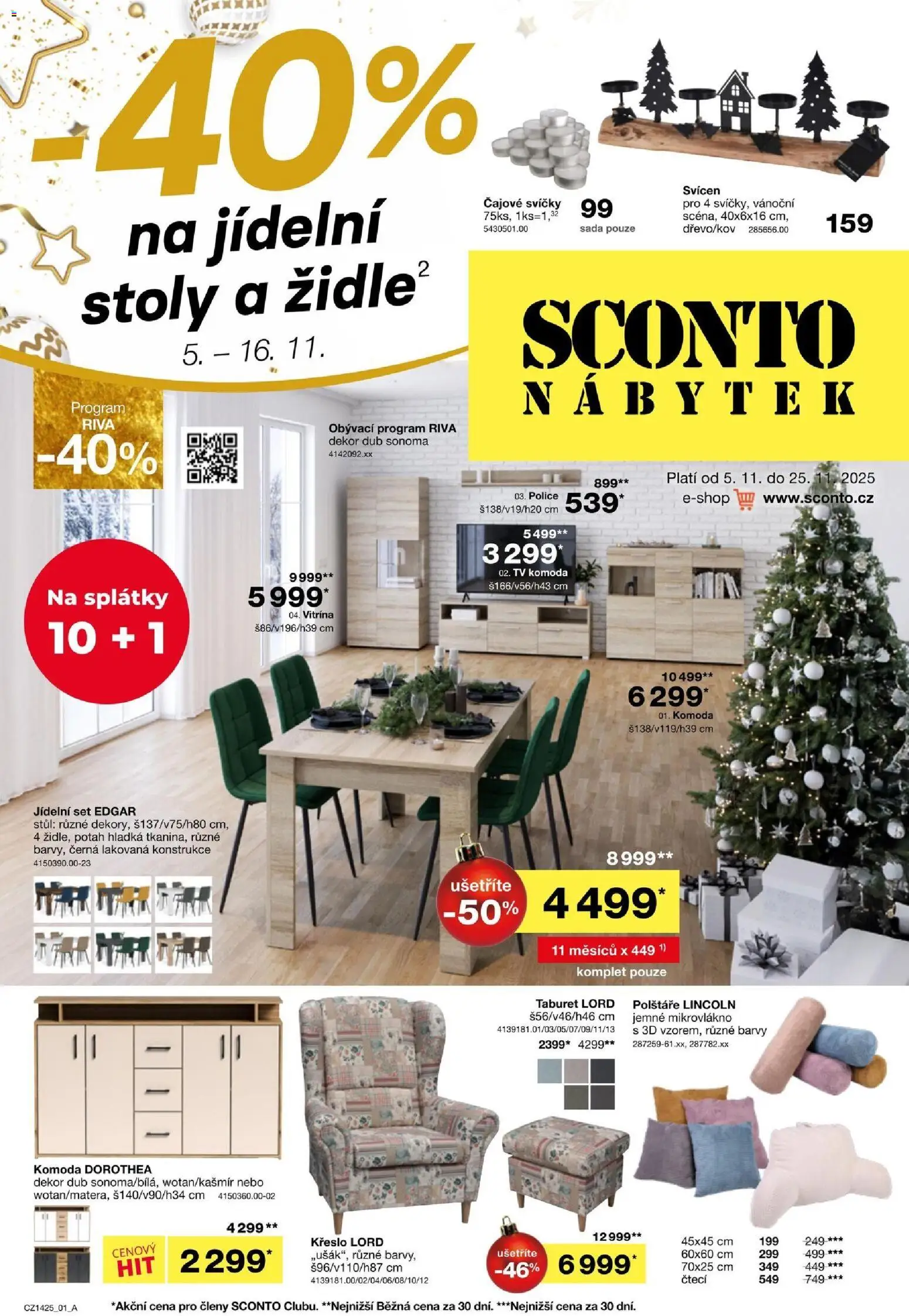 Sconto nábytek leták - strana 1- platný od 05.11.2025
