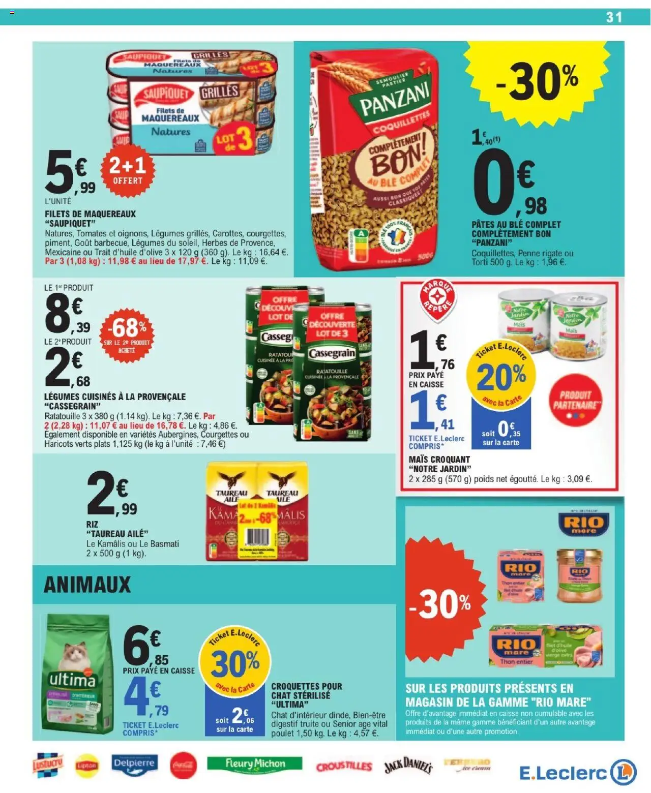 E.Leclerc catalogue semaine 29 - page 31 - valable à partir du 15/07/2025