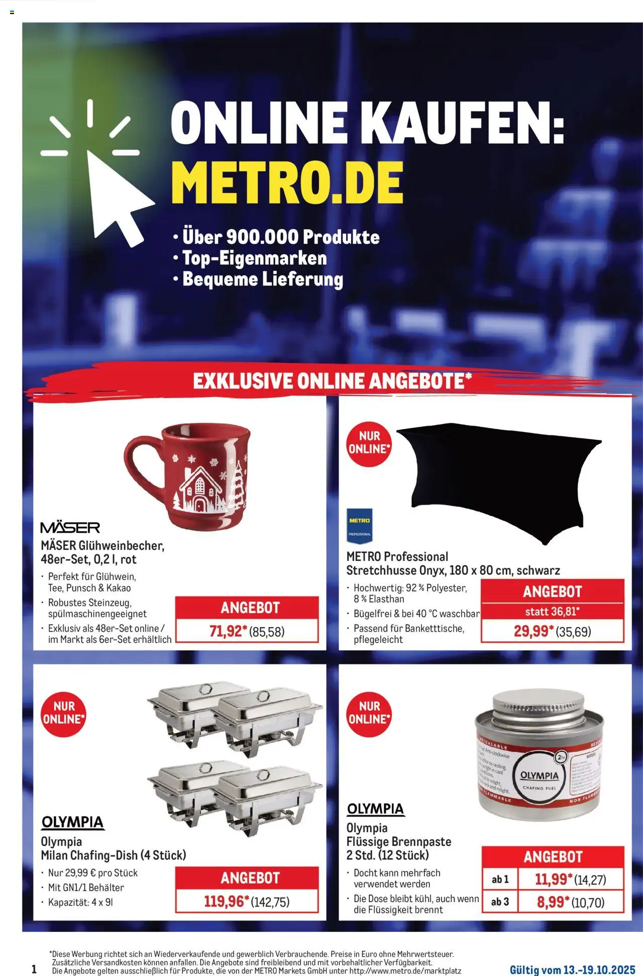 Metro  Online: Wochen-Angebote - Seite 1 - gültig ab 13.09.2025