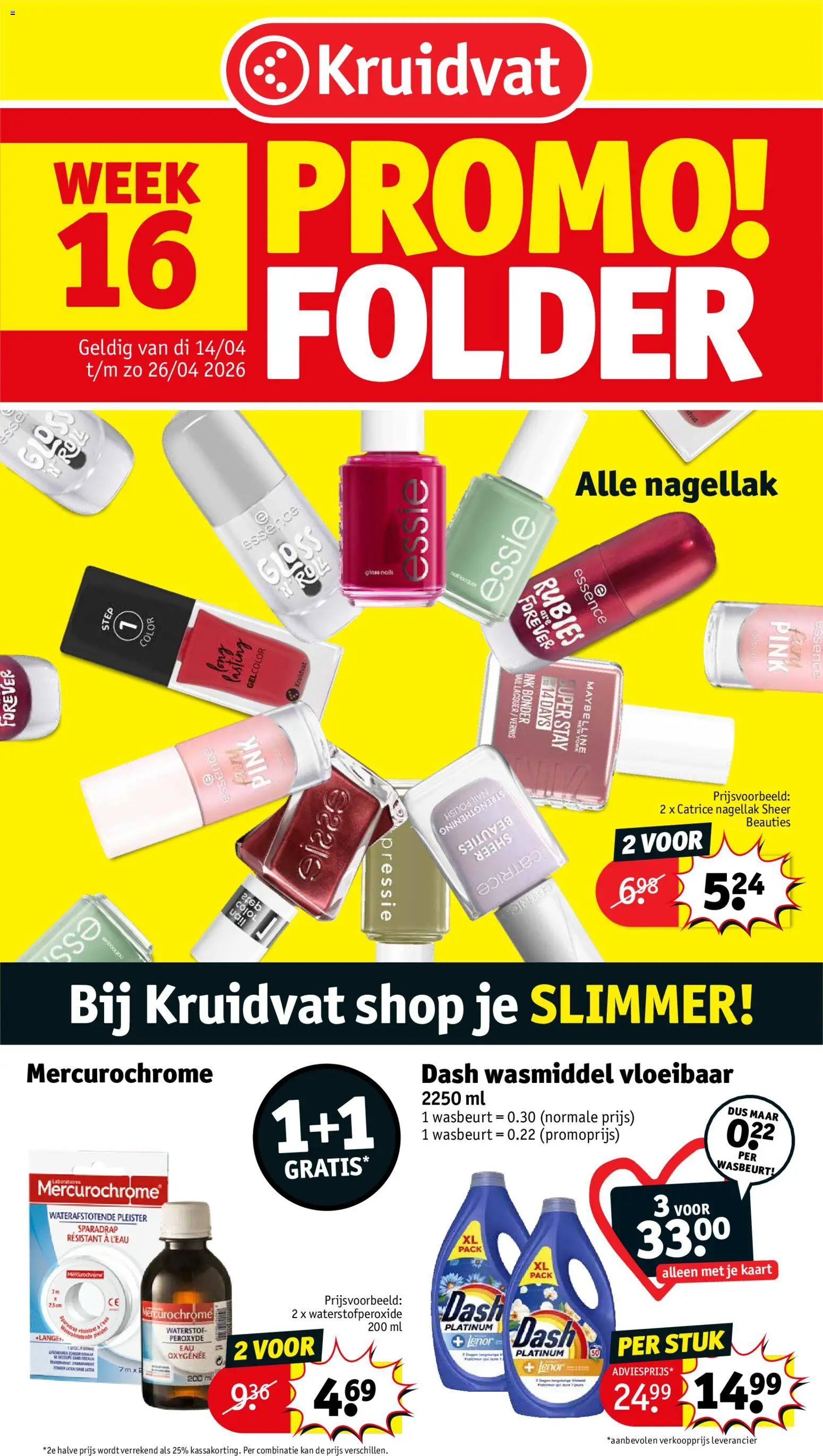 Kruidvat folder week 16 - pagina 1- geldig vanaf 14/04/2026