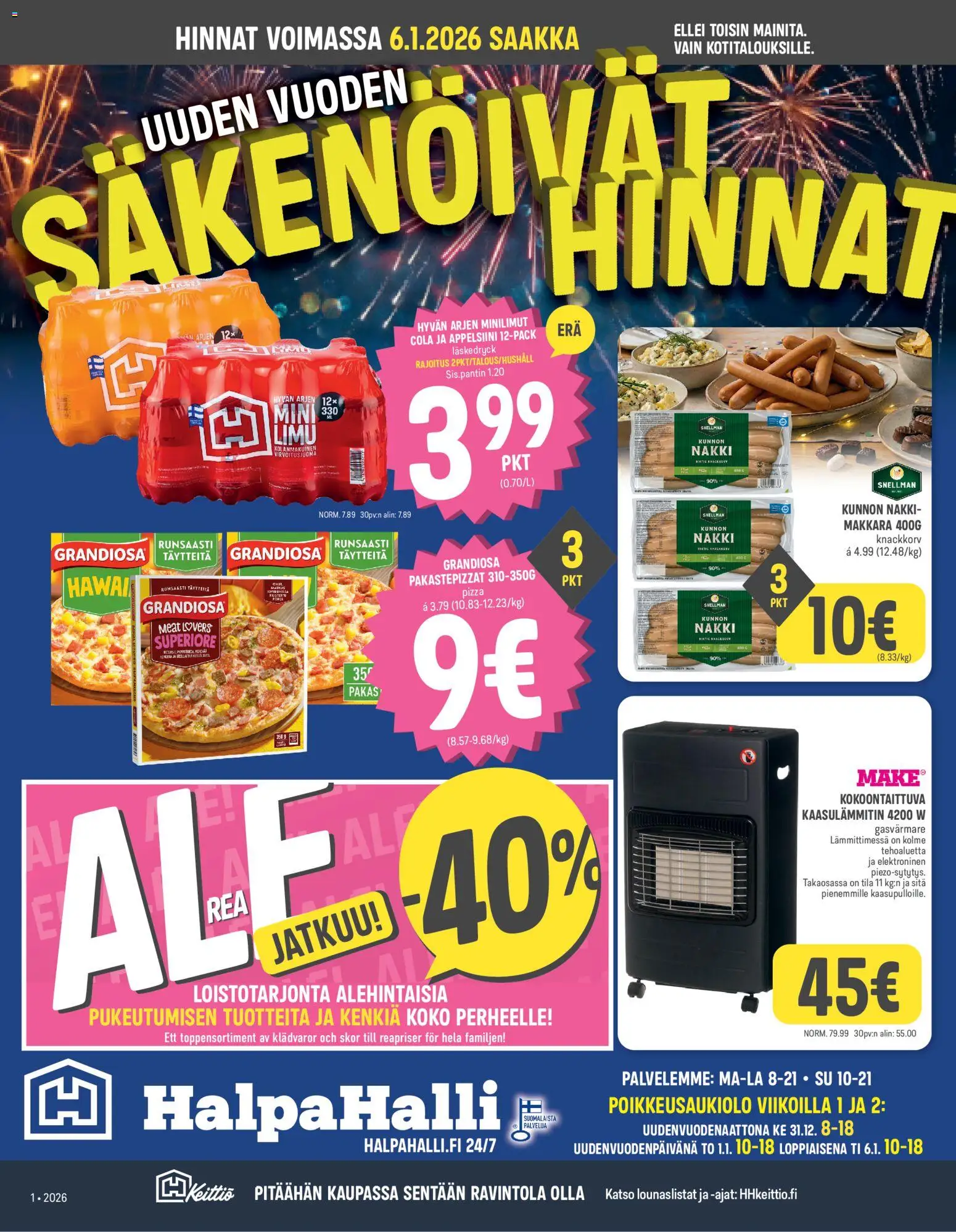 Halpa Halli tarjoukset - sivu 1- voimassa alkaen 29/12/2025
