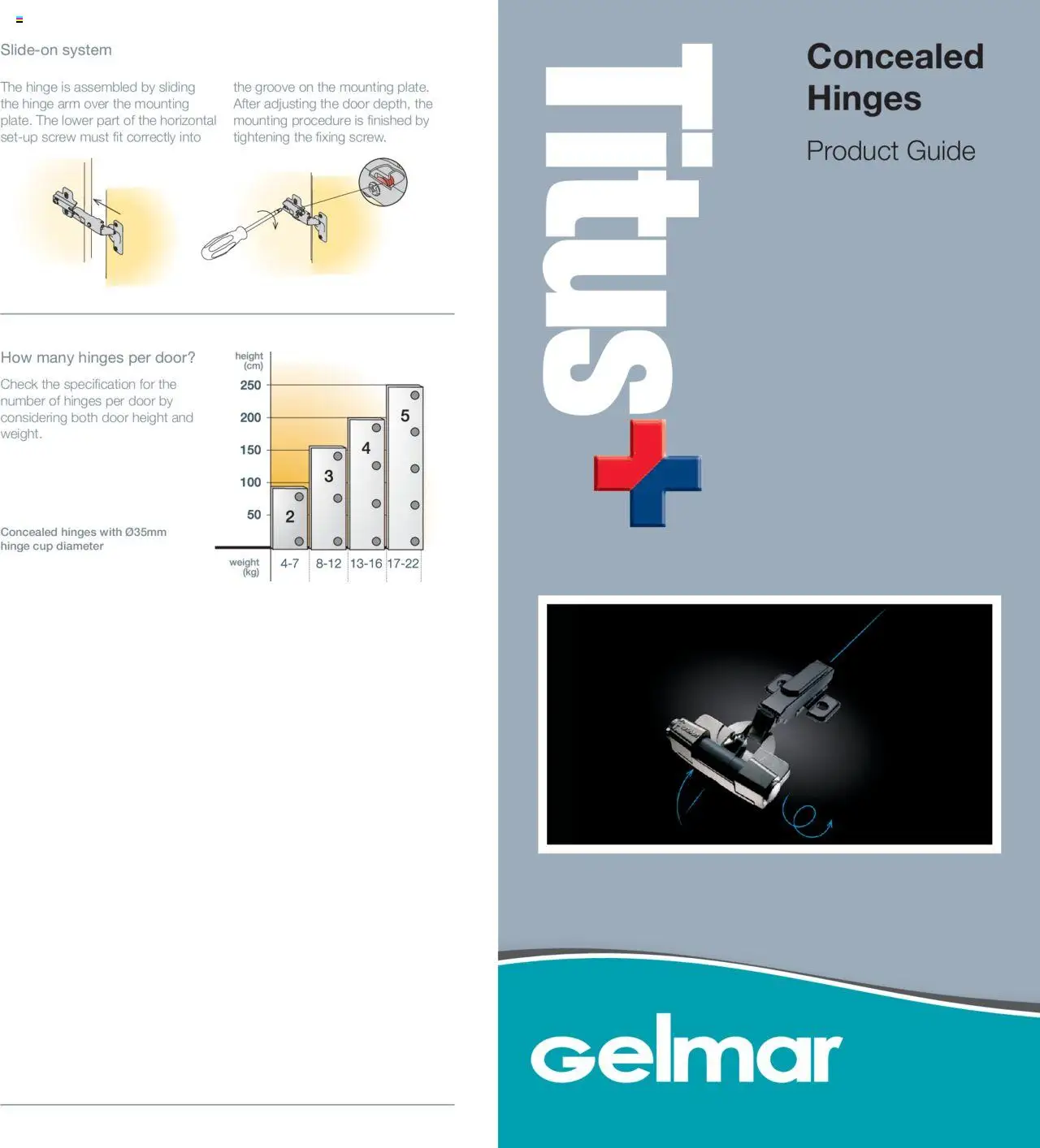 Gelmar - Titus Concealed Hinges - page 1- valid from 12/02/2024