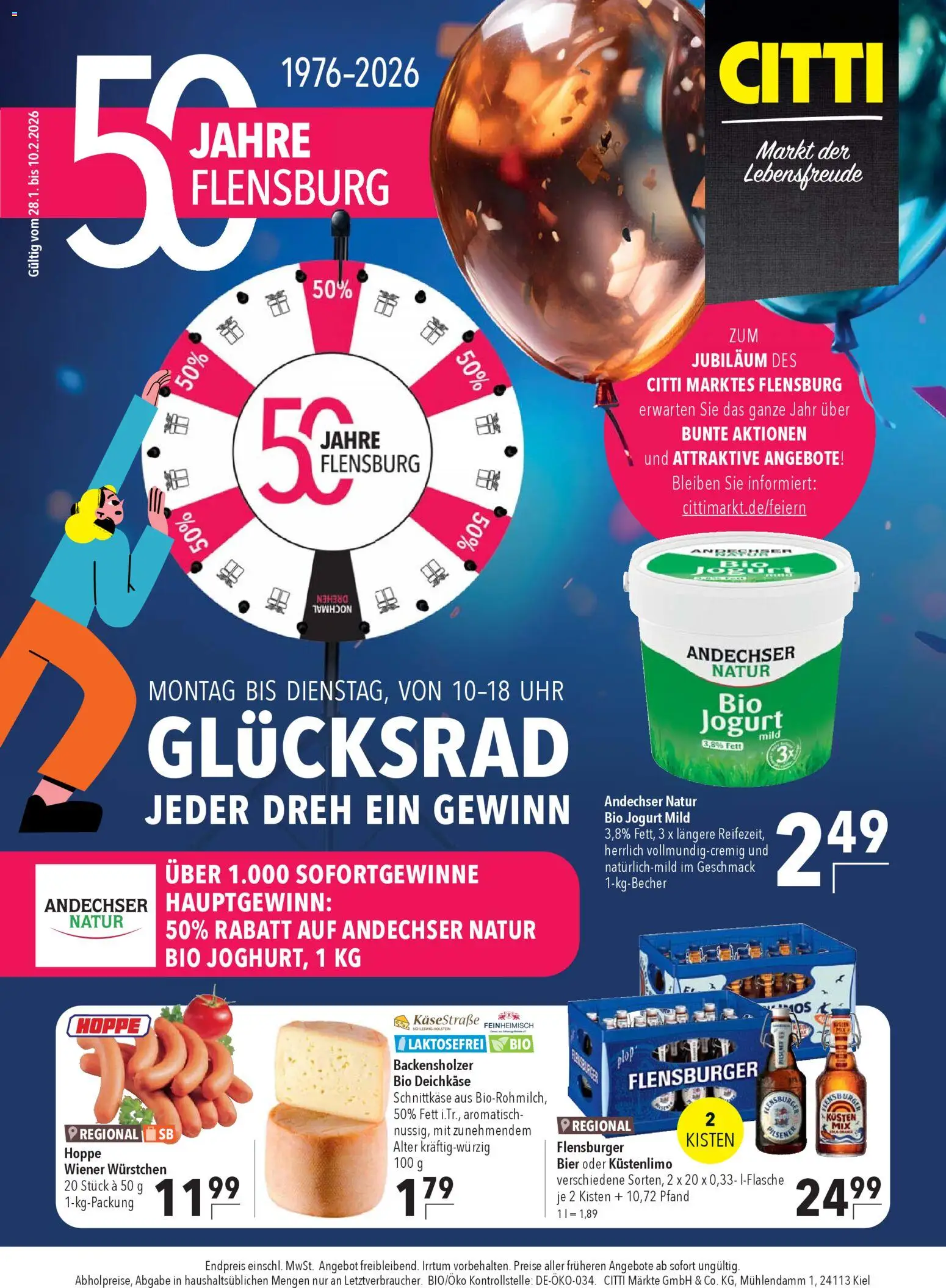 CITTI Markt 50 Jahre Flensburg - Seite 1 - gültig ab 28.01.2026