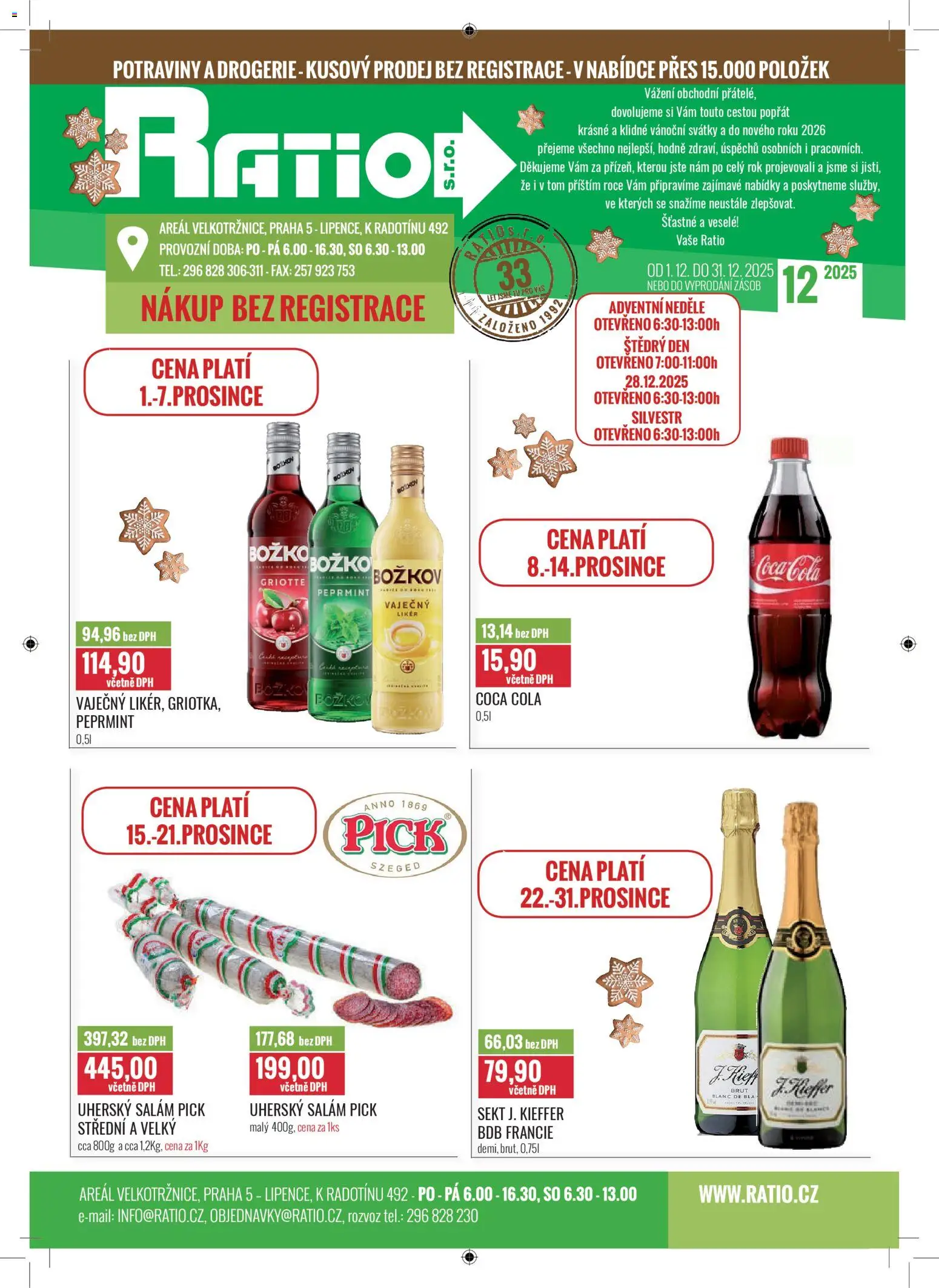 Ratio leták - strana 1- platný od 01.12.2025