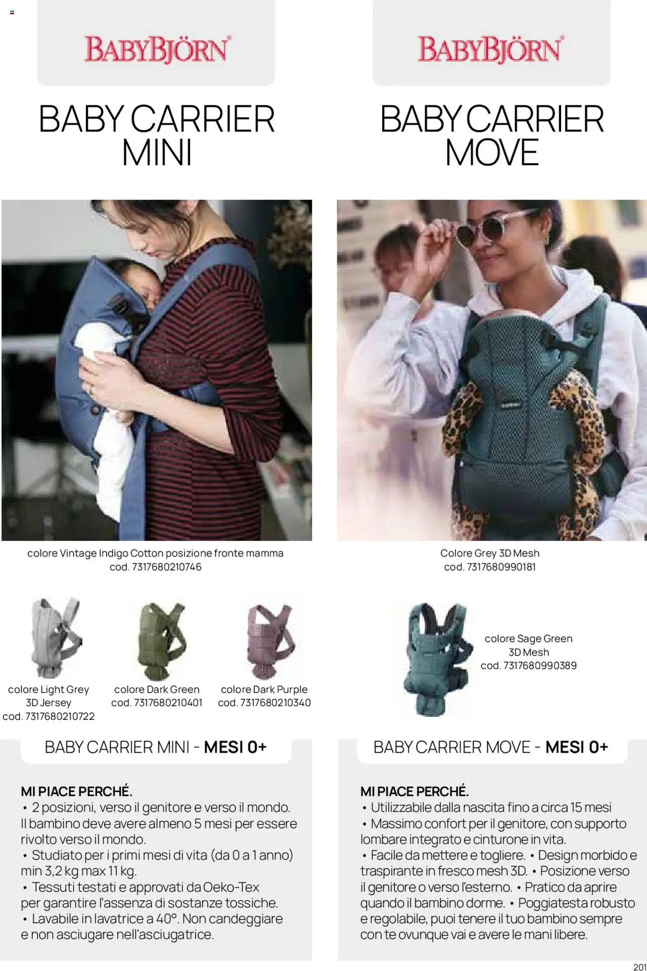 Catalogo Zaini e Marsupi Prenatal	 - pagina 12 - valido dal 01/01/2025