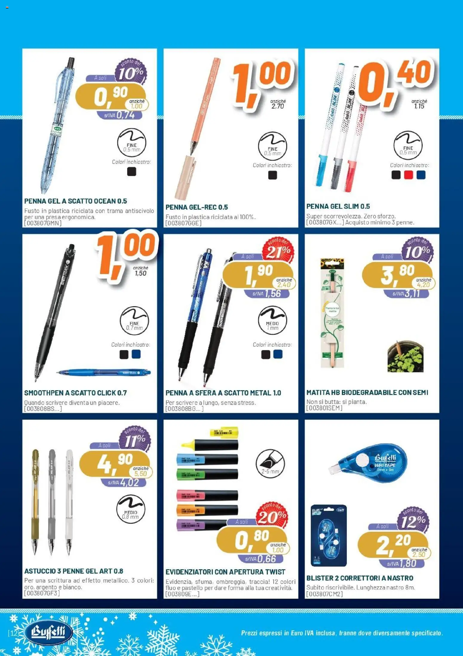 Volantino Buffetti	 - pagina 12 - valido dal 01/11/2025