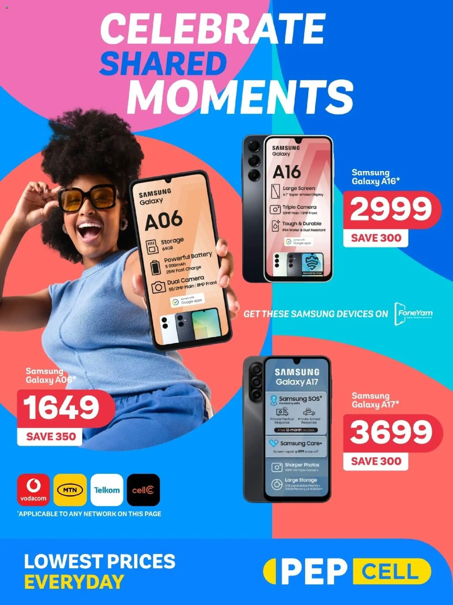 PEP Stores - Cell December Deals  - page 1- valid from 03/12/2025