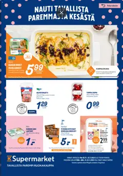 Esikatselu K-Supermarket tarjoukset voimassa alkaen 21/07/2025