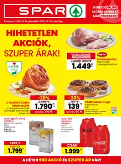 Előnézet Spar Akciós újság érvényes 2025.10.24.-tól