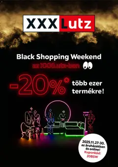 Előnézet XXXLutz Black Friday érvényes 2025.11.27.-tól
