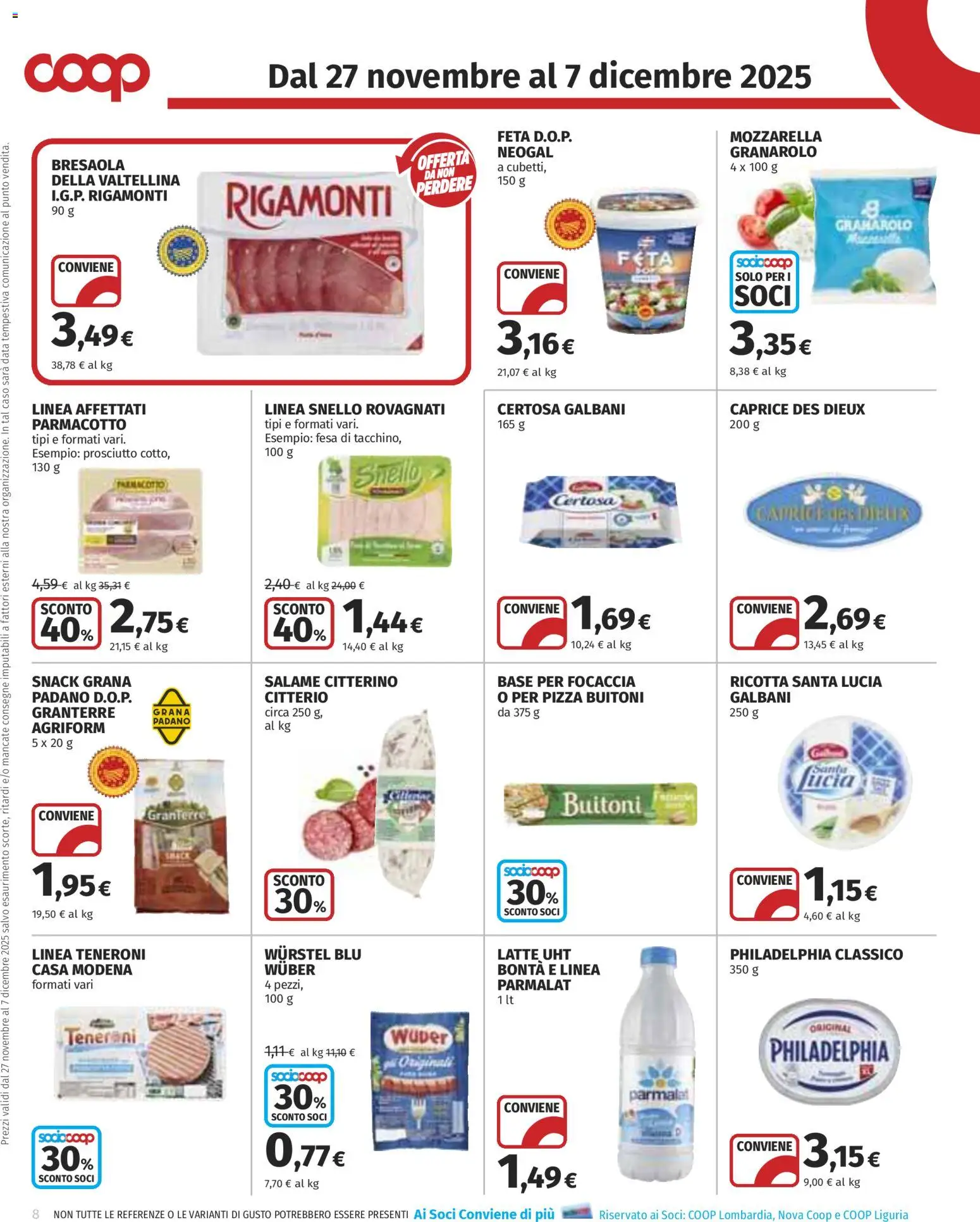 Volantino COOP	 - pagina 8 - valido dal 27/11/2025