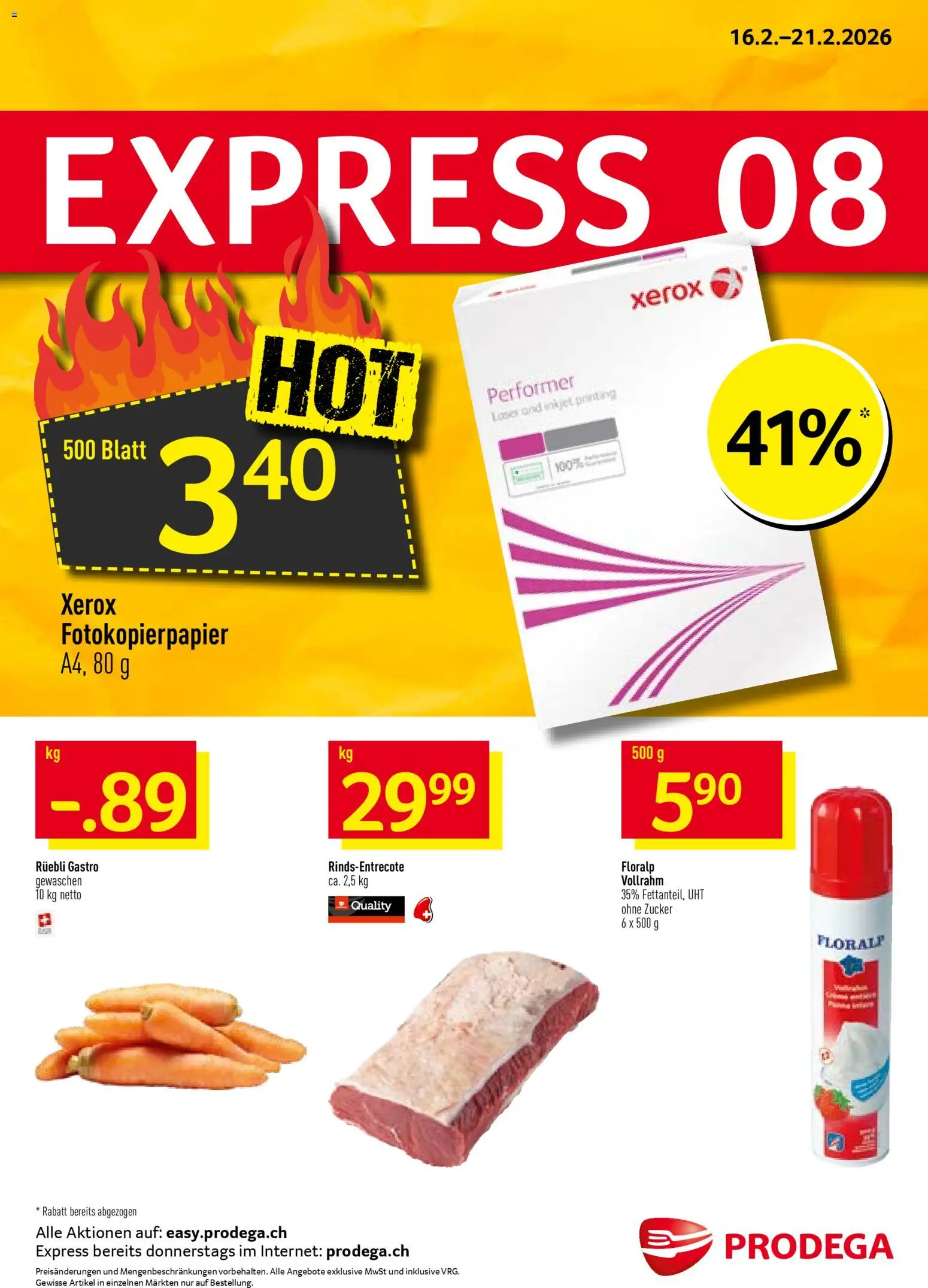 Prodega Aktionen - Seite 1- gültig ab 16.02.2026