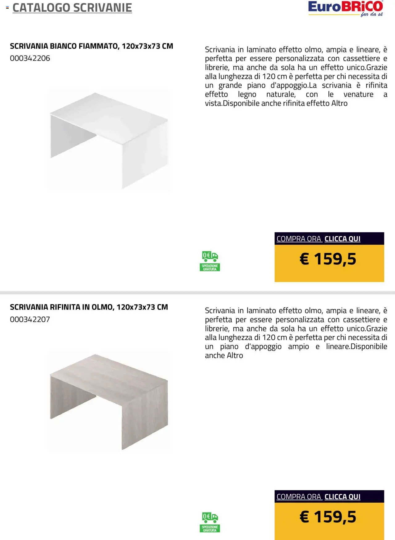 Eurobrico Scrivanie catalogo - pagina 4 - valido dal 23/07/2025
