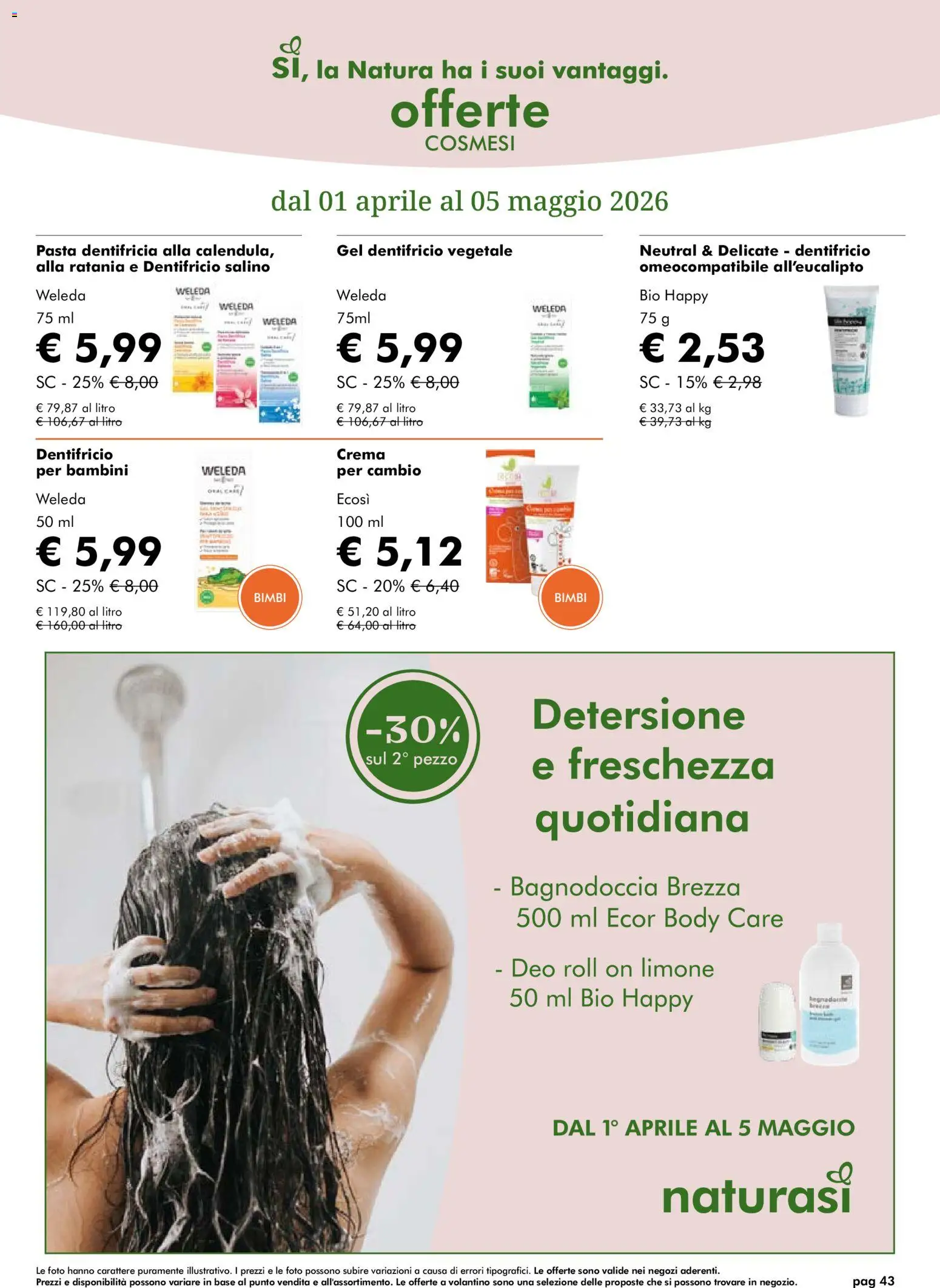 Natura Sì volantino - pagina 43 - valido dal 01/04/2026