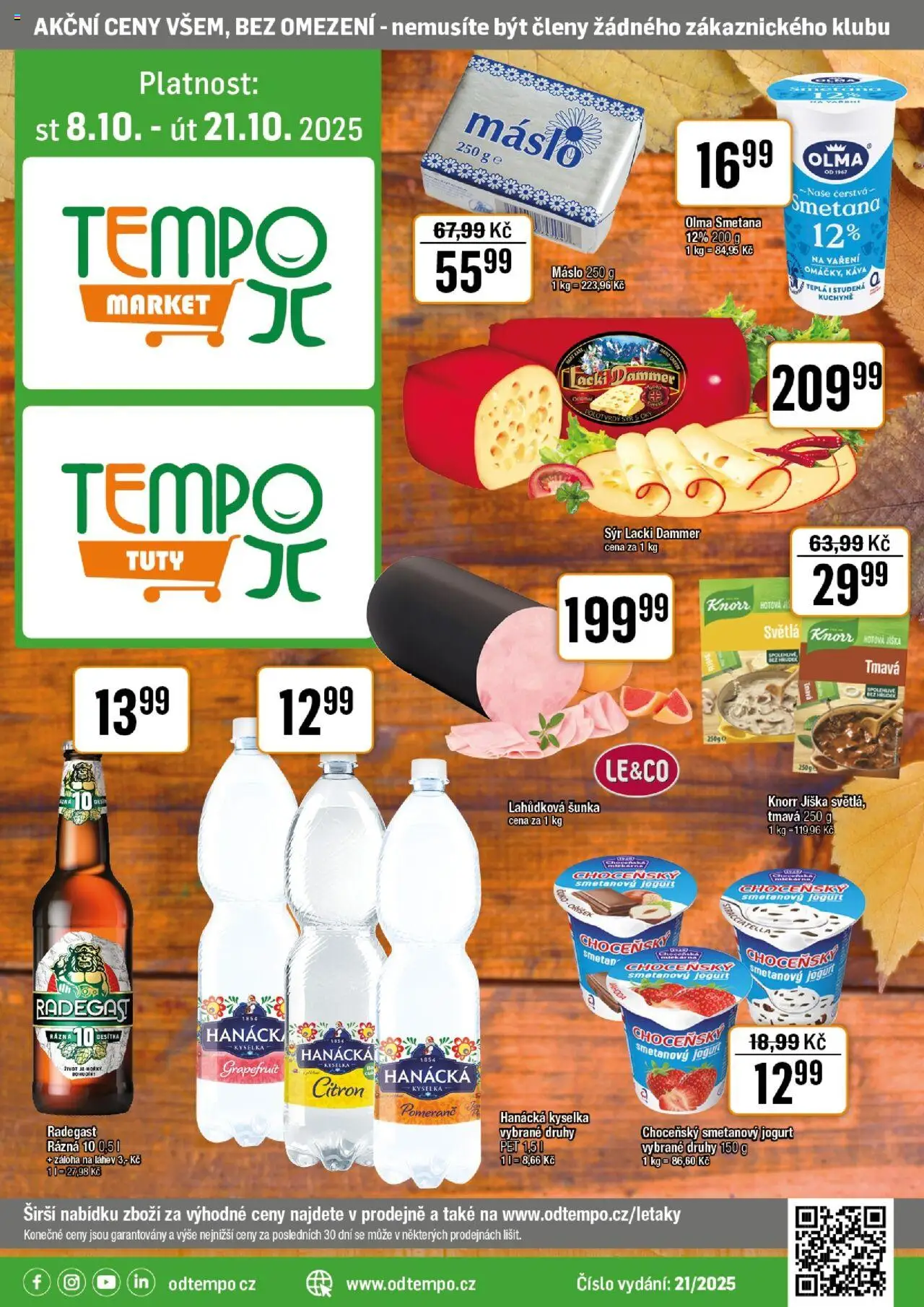 Tempo leták - strana 1- platný od 08.10.2025