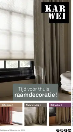 KARWEI - Woonspecial Raamdecoratie 2025 geldig vanaf 29-09-2025
