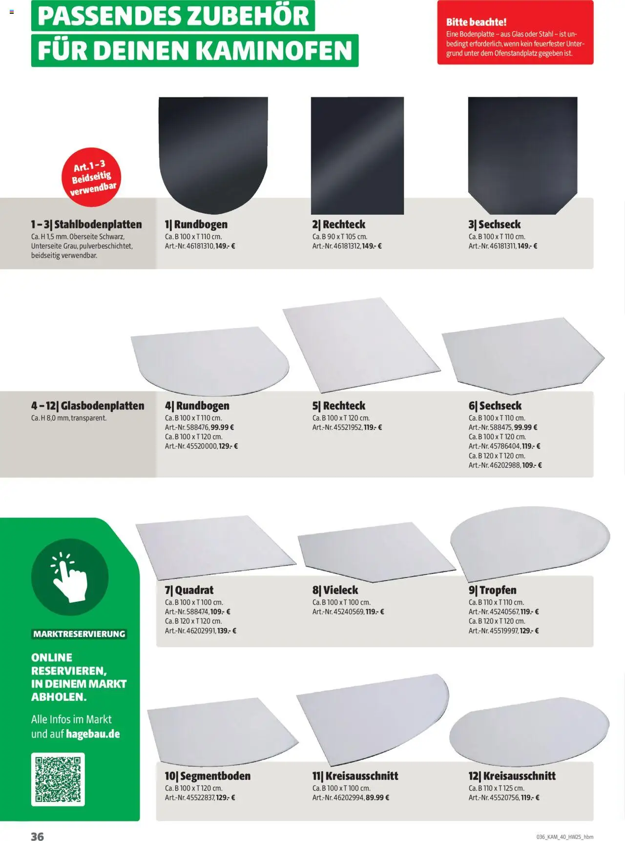 Hagebau Kaminöfen - Seite 36 - gültig ab 07.07.2025
