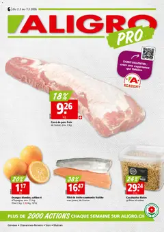 Vorschau Aligro Aktionen Chavannes, Matran, Genève, Sion gültig ab 02.02.2026