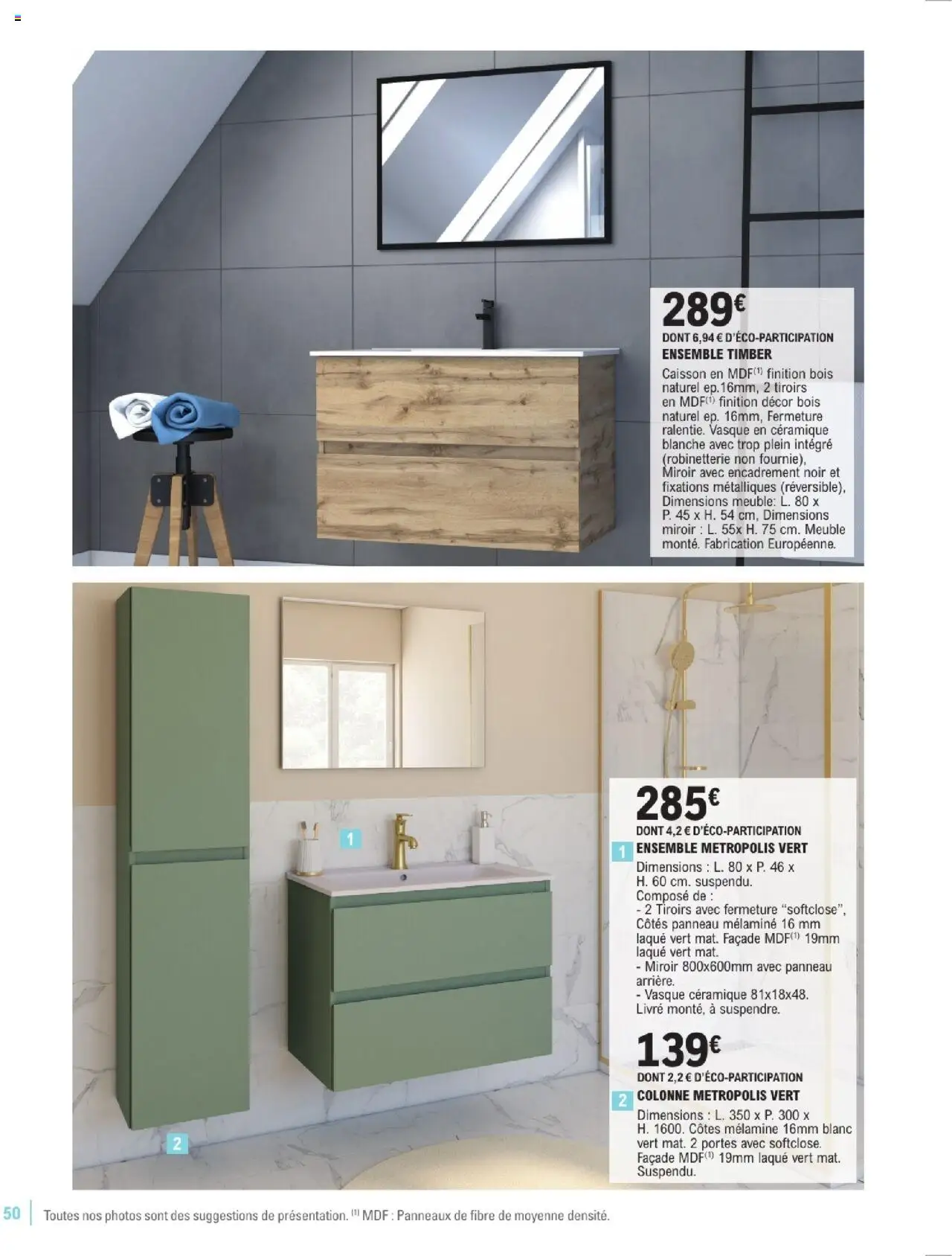 Brico E.Leclerc Guide aménagement intérieur - page 50 - valable à partir du 07/01/2025