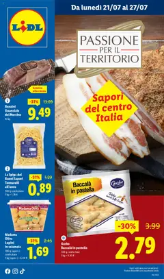 Anteprima Lidl Centro Italia catalogo valida dal 21/07/2025