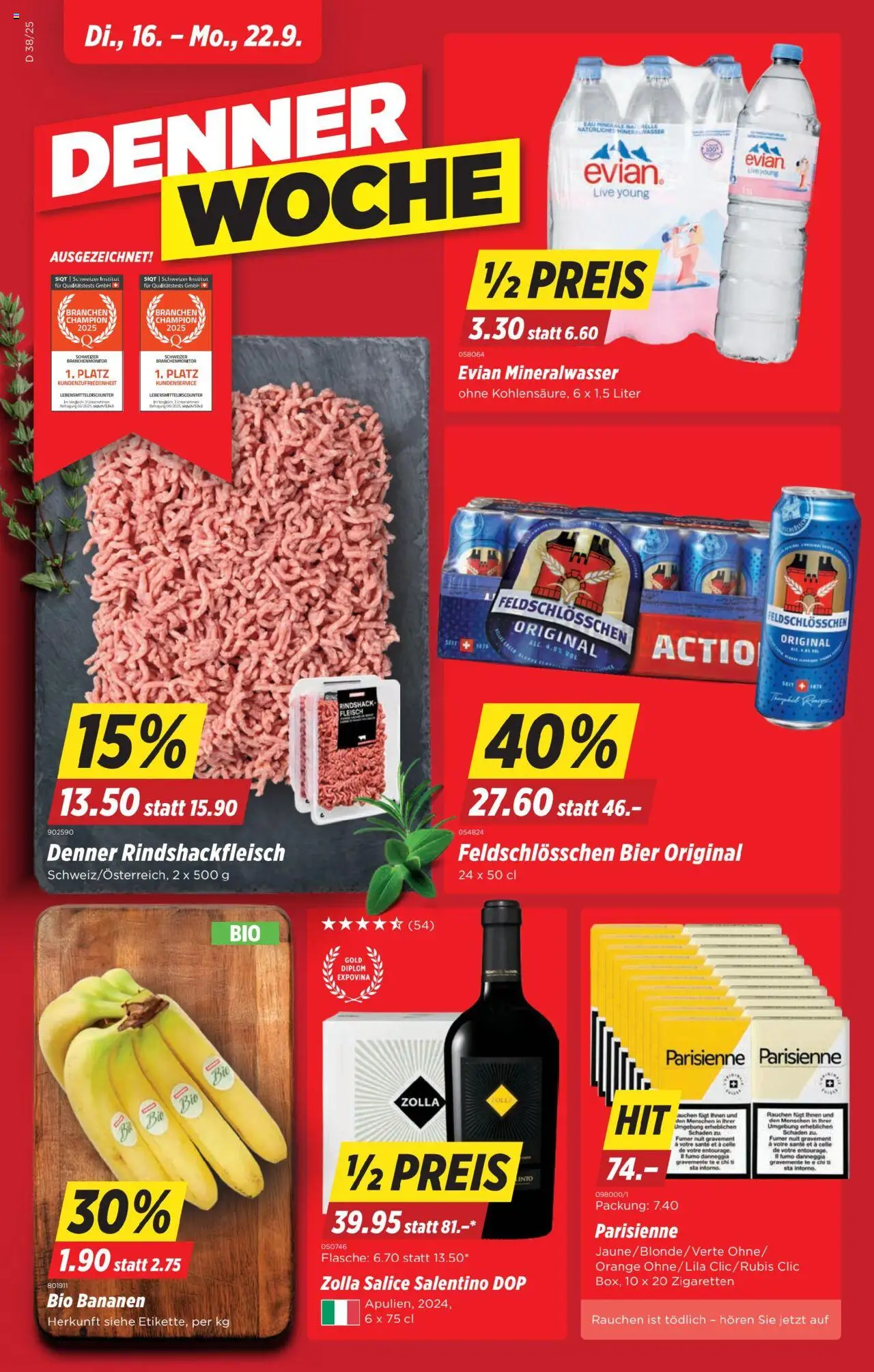 Denner Aktionen - Seite 1- gültig ab 16.09.2025