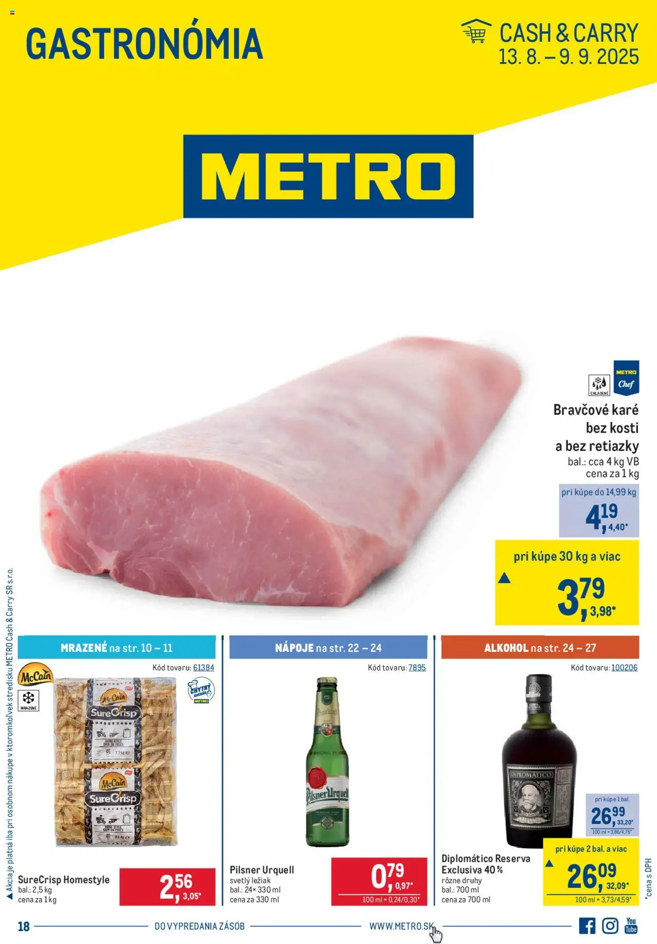 Metro gastronómia - strana 1- platný od 13.08.2025