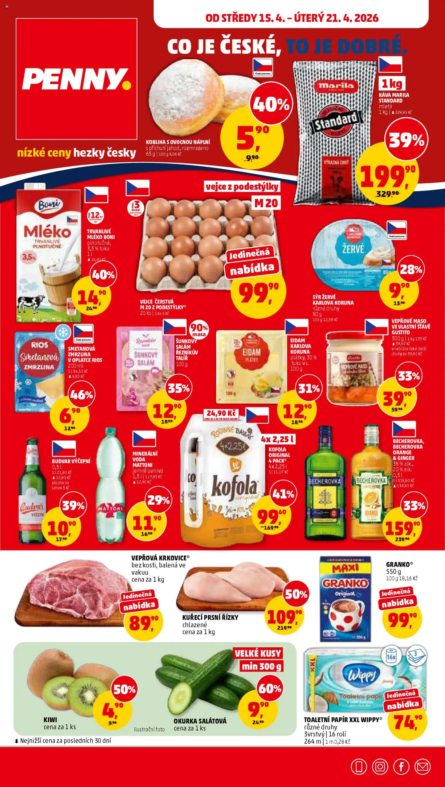 Penny Market leták - strana 1- platný od 15.04.2026