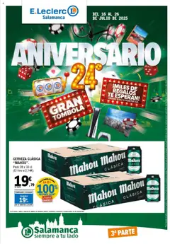 Vista previa del folleto E.Leclerc - Descubre la Calidad y Frescura en Hipermercados E Leclerc válido desde 16/07/2025