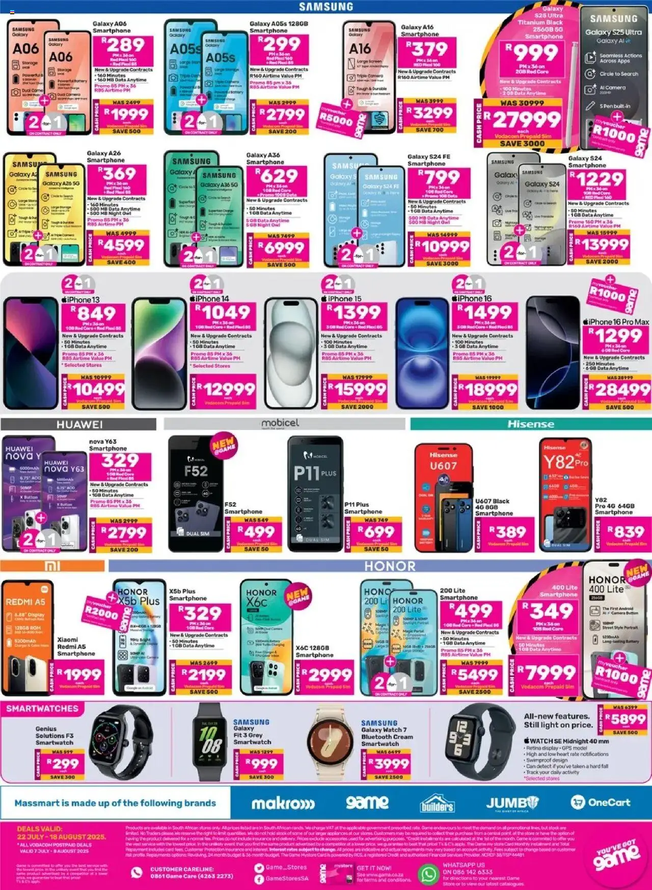 Game Specials - page 12- valid from 22/07/2025