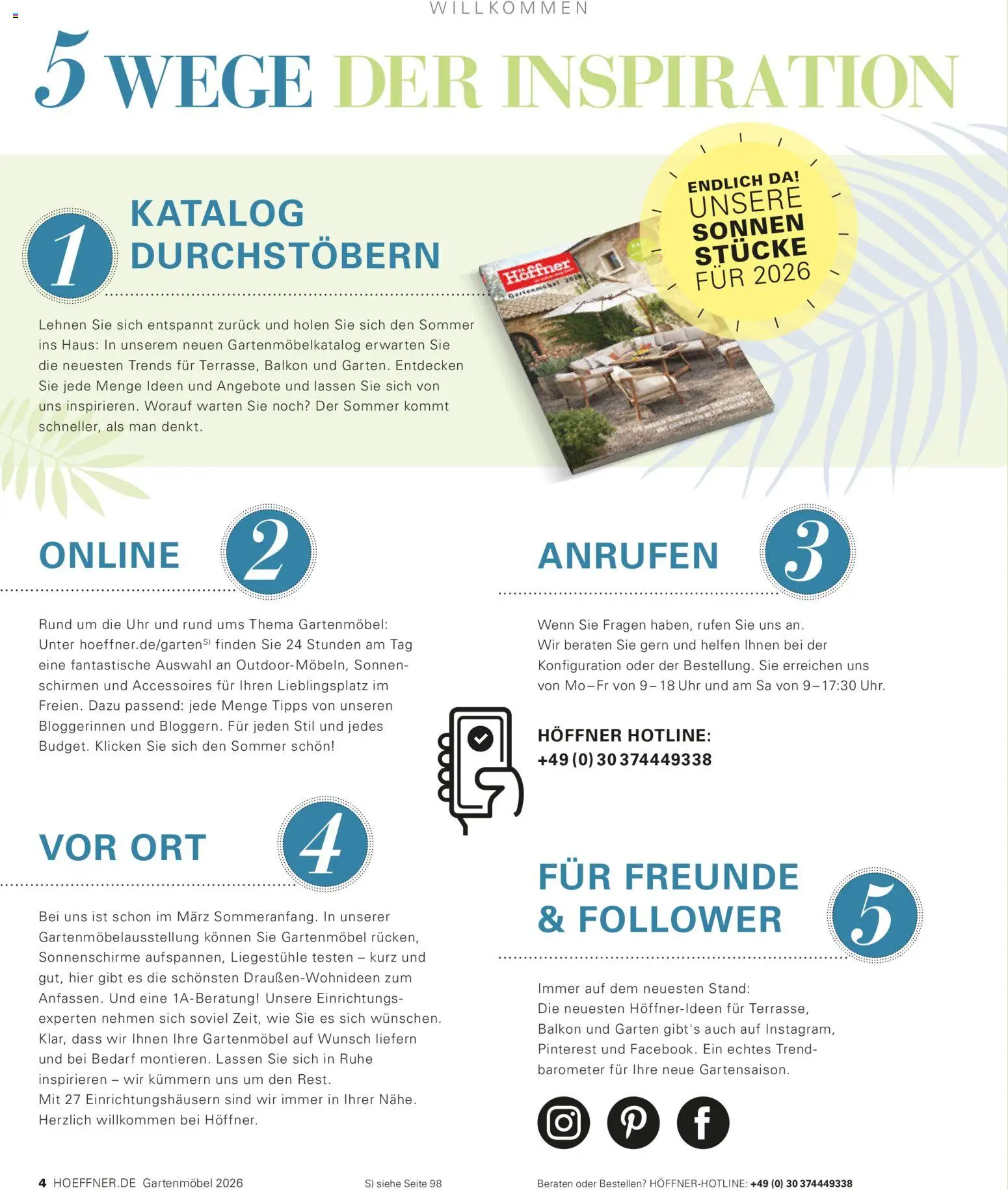 Höffner Prospekt Gartenmöbel - Seite 4 - gültig ab 27.03.2026