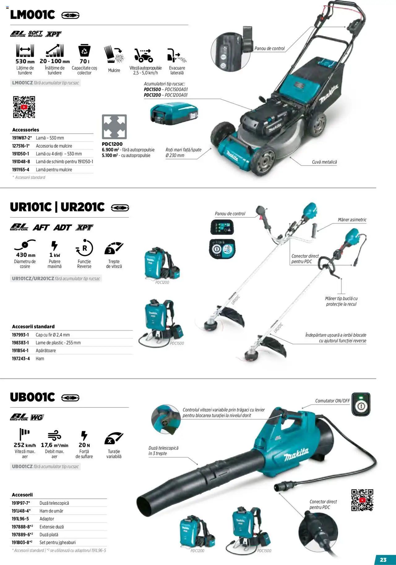 Makita catalog - Masini pentru agricultura cu acumulatori - pagina 23- valabil de la 09.10.2024