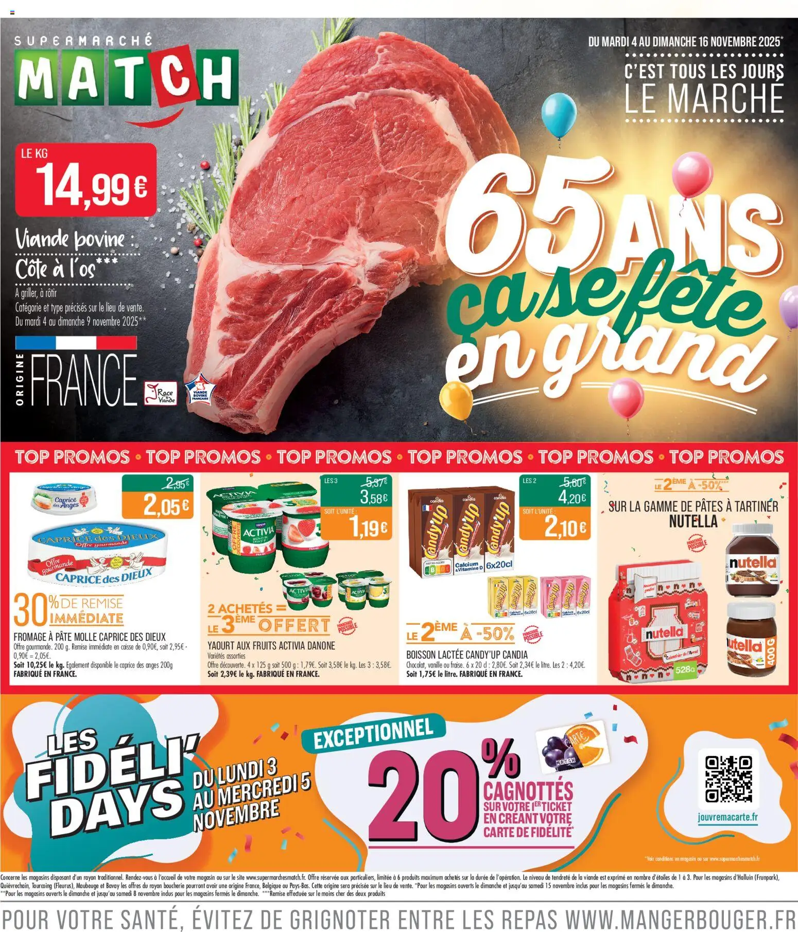 Match Supermarché catalogue - page 1 - valable à partir du 04/11/2025